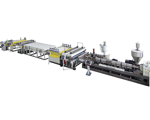 PC PP PE hollow Cross Plate extrusion line